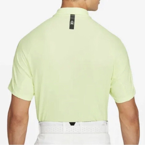 Nike Tiger Woods TW Dri-Fit ADV Golf Polo Shirt DA2995-101 Mens small Yellow - Picture 2 of 16